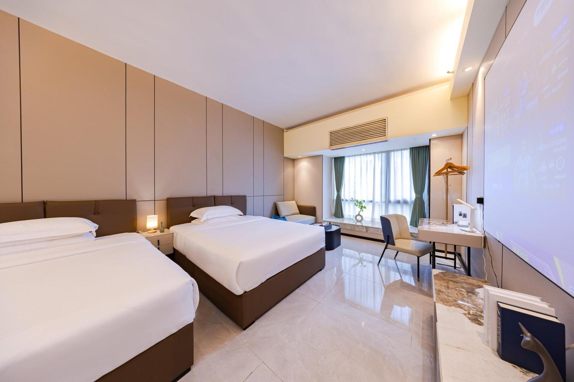 Yu Manju High-Floor Huge-Screen Audiovisual Hotel-Guangzhou Tower Zhujiang New Town Sports West Road Branch 외부 사진