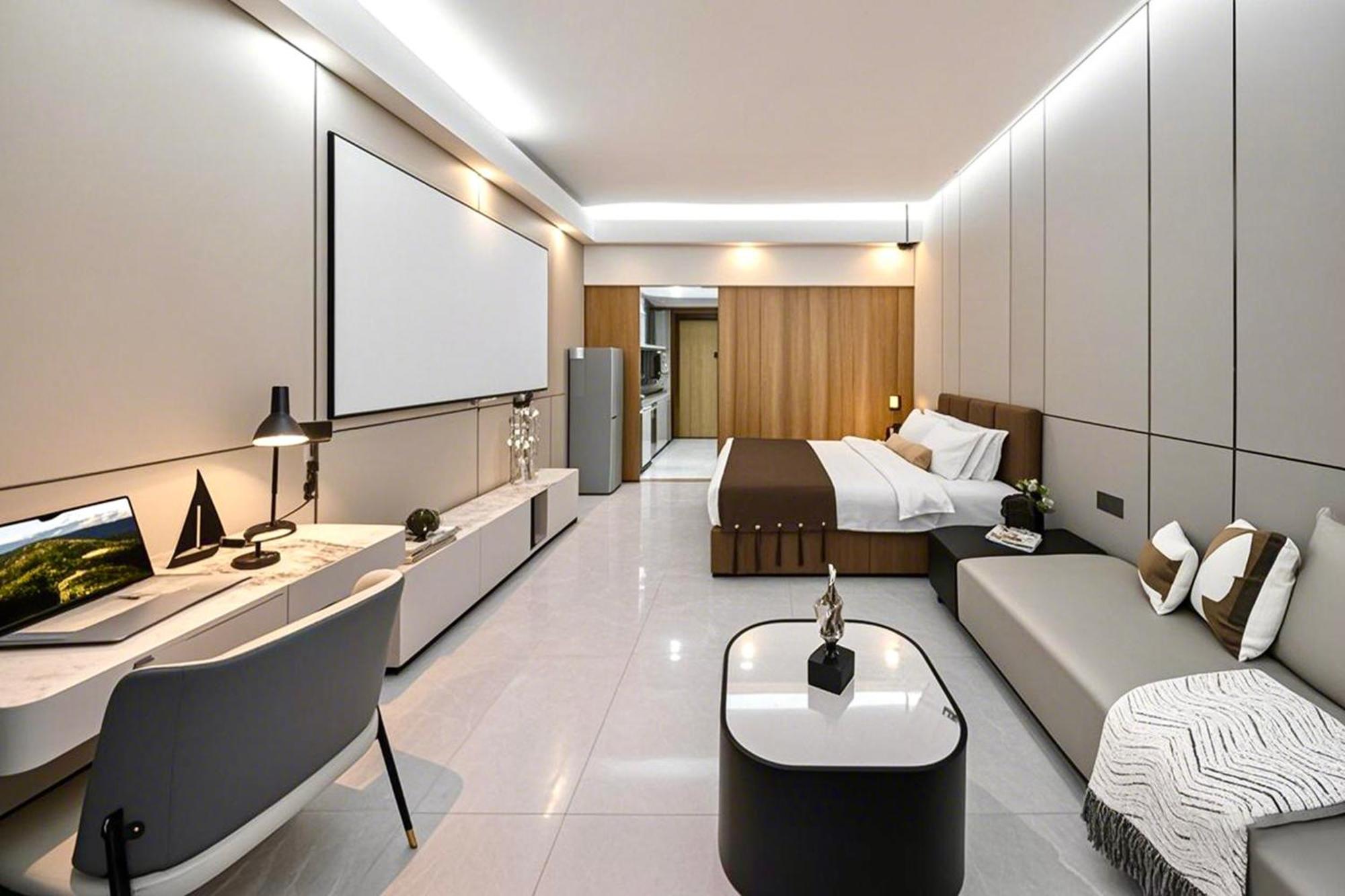 Yu Manju High-Floor Huge-Screen Audiovisual Hotel-Guangzhou Tower Zhujiang New Town Sports West Road Branch 외부 사진