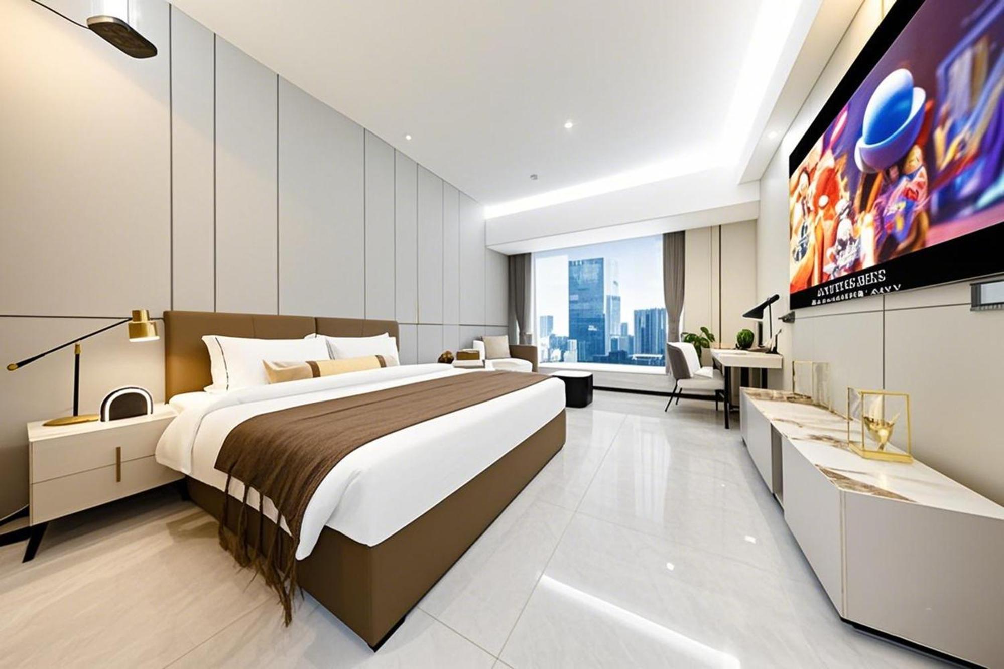 Yu Manju High-Floor Huge-Screen Audiovisual Hotel-Guangzhou Tower Zhujiang New Town Sports West Road Branch 외부 사진