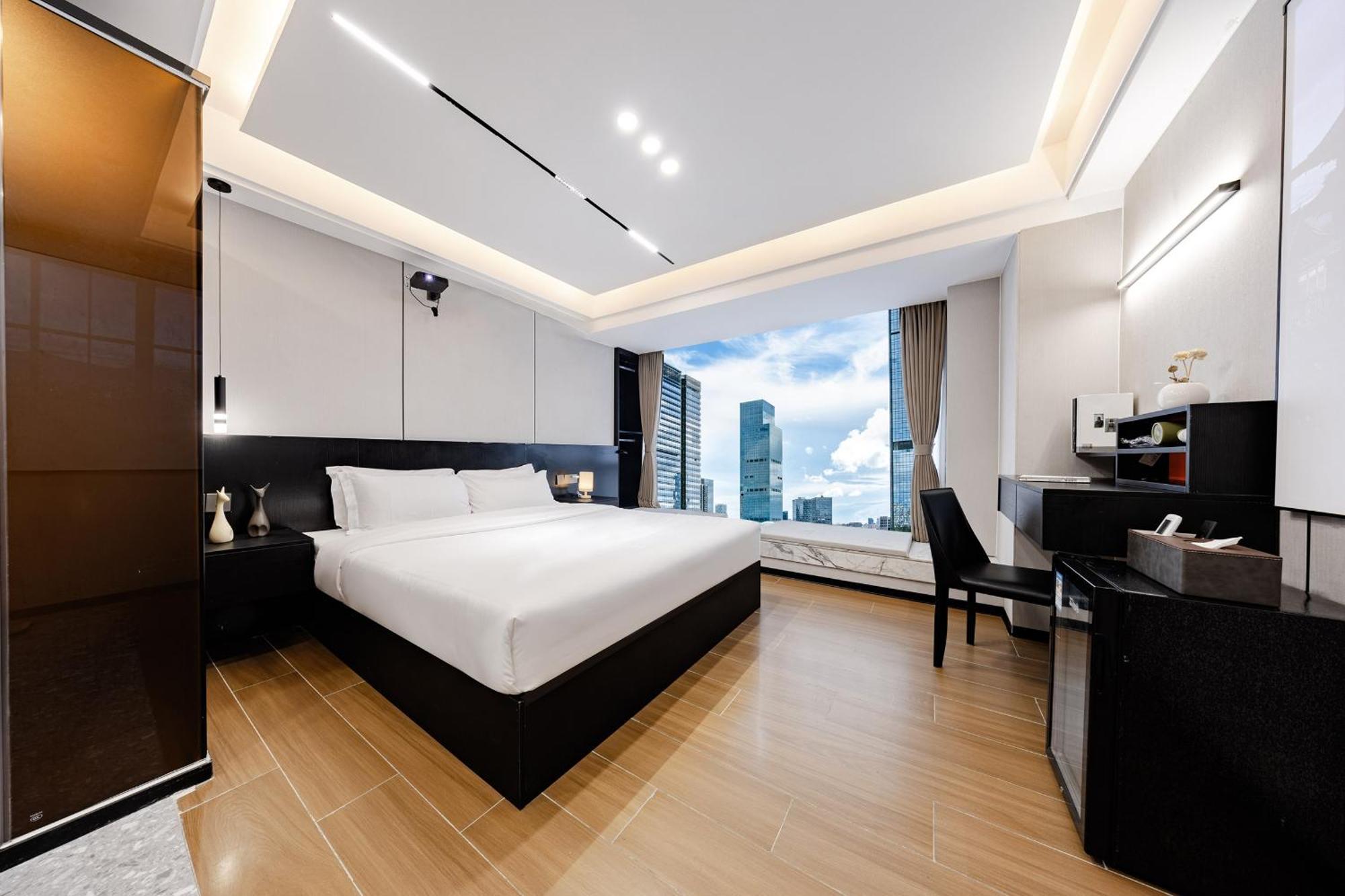 Yu Manju High-Floor Huge-Screen Audiovisual Hotel-Guangzhou Tower Zhujiang New Town Sports West Road Branch 외부 사진